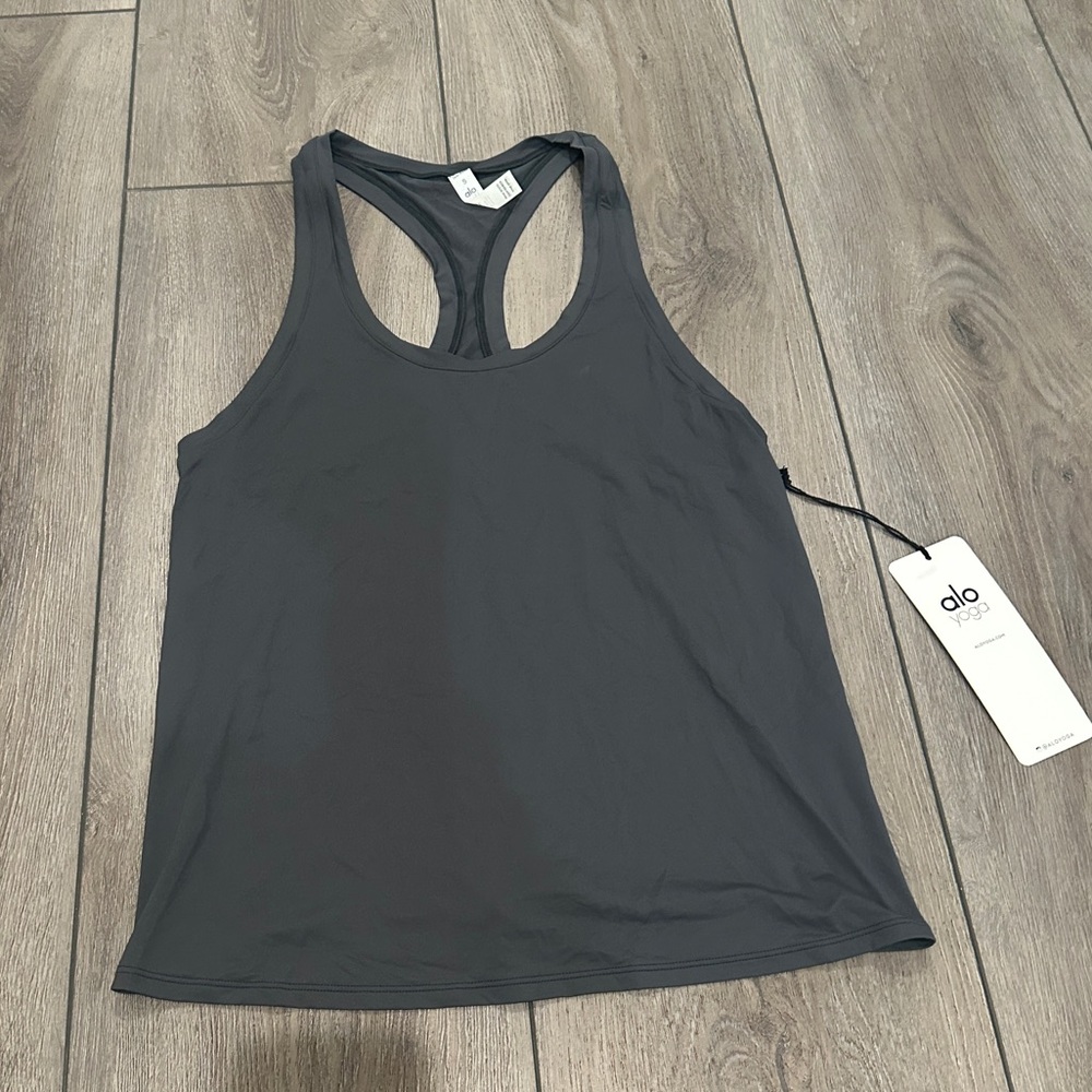 ALO Yoga Anthracite Gray Tank Top